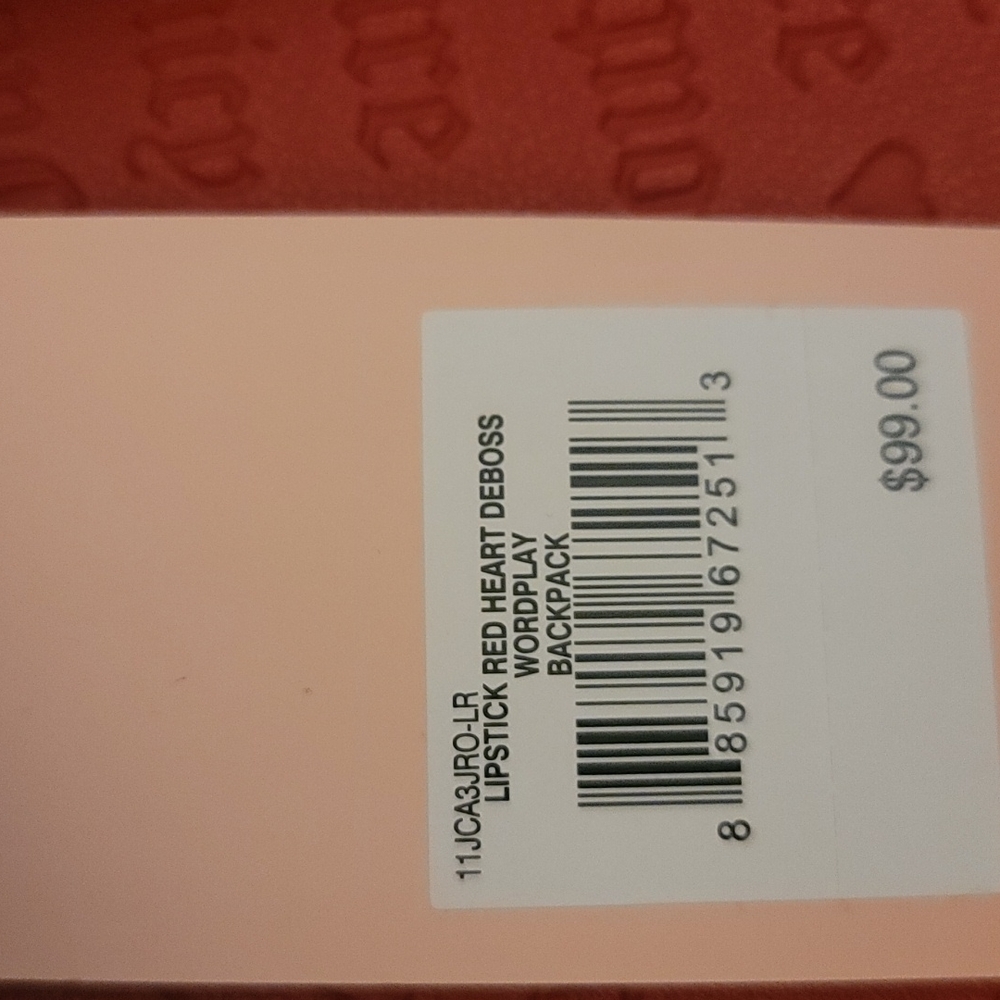 Juicy couture lipstick red deboss backpack - Picture 10 of 10